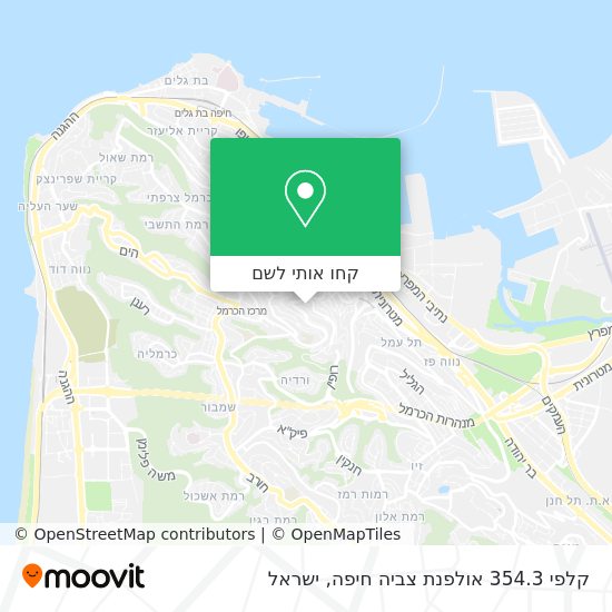 מפת קלפי 354.3 אולפנת צביה חיפה