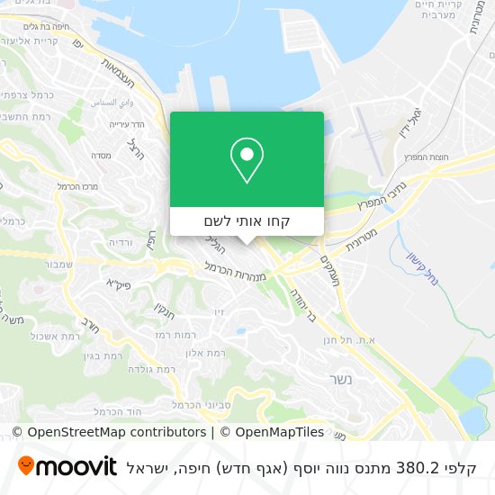 מפת קלפי 380.2 מתנס נווה יוסף (אגף חדש) חיפה