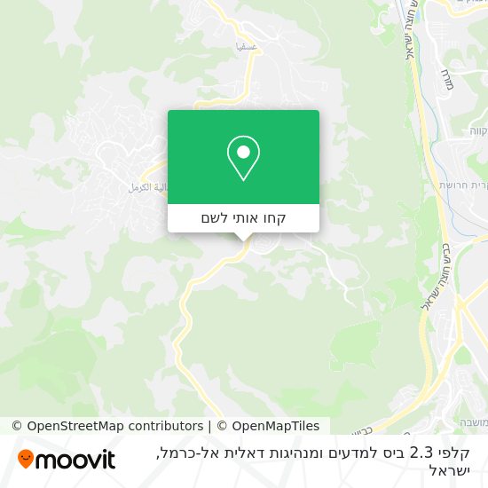 מפת קלפי 2.3 ביס למדעים ומנהיגות דאלית אל-כרמל