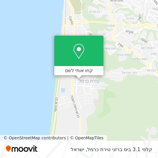 מפת קלפי 3.1 ביס ברזני טירת כרמל