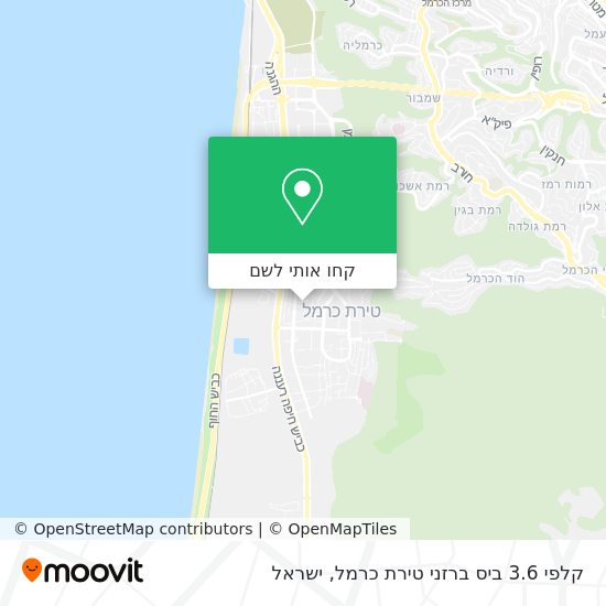 מפת קלפי 3.6 ביס ברזני טירת כרמל