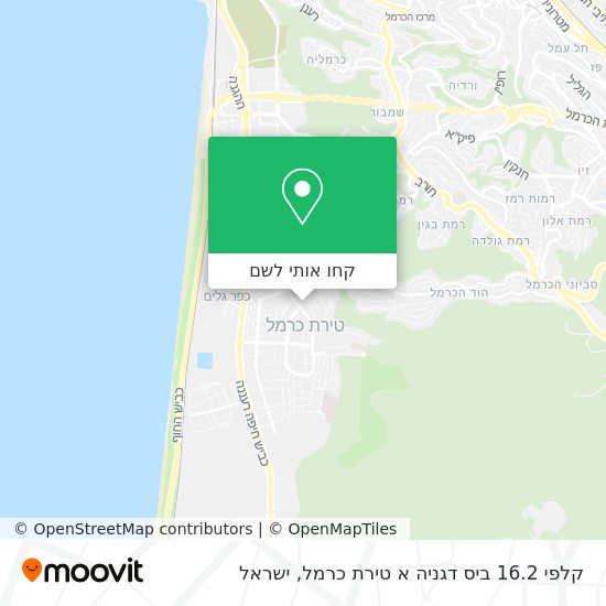 מפת קלפי 16.2 ביס דגניה א טירת כרמל