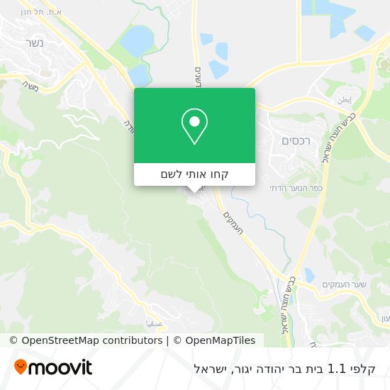 מפת קלפי 1.1 בית בר יהודה יגור