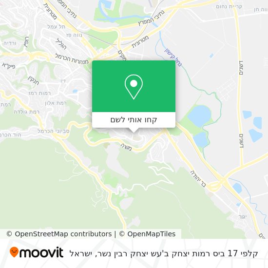 מפת קלפי 17 ביס רמות יצחק ב'עש יצחק רבין נשר