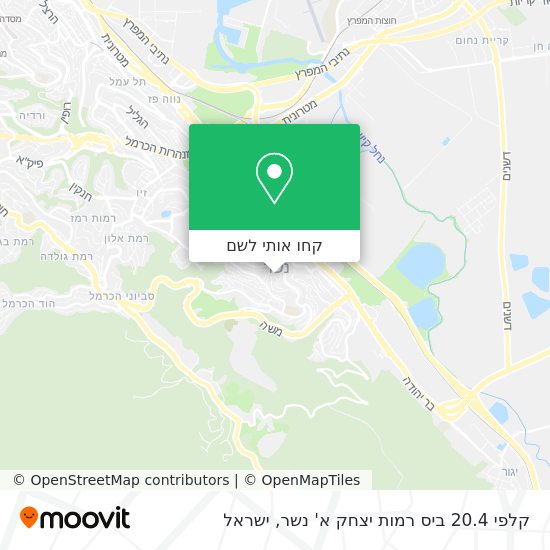 מפת קלפי 20.4 ביס רמות יצחק א' נשר