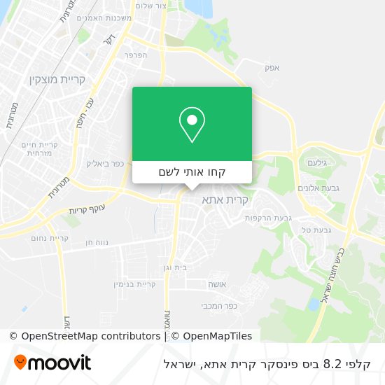 מפת קלפי 8.2 ביס פינסקר קרית אתא