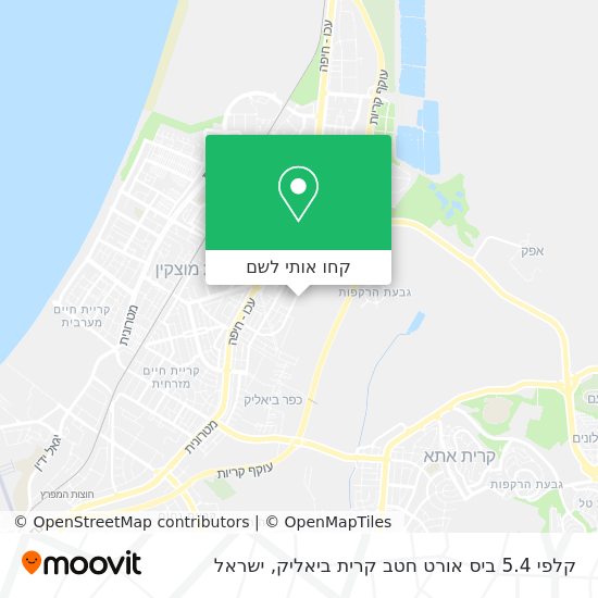 מפת קלפי 5.4 ביס אורט חטב קרית ביאליק