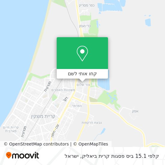 מפת קלפי 15.1 ביס פסגות קרית ביאליק