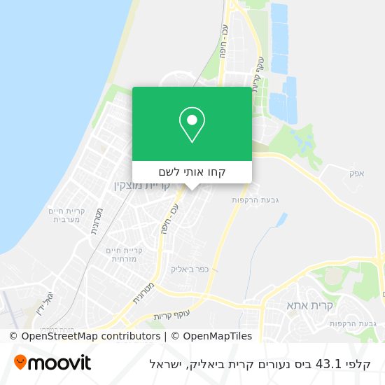 מפת קלפי 43.1 ביס נעורים קרית ביאליק