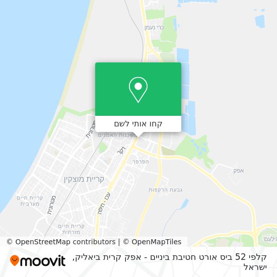 מפת קלפי 52 ביס אורט חטיבת ביניים - אפק קרית ביאליק