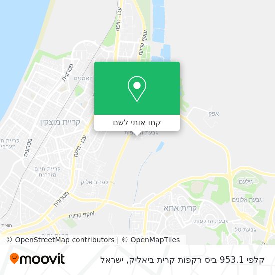 מפת קלפי 953.1 ביס רקפות קרית ביאליק