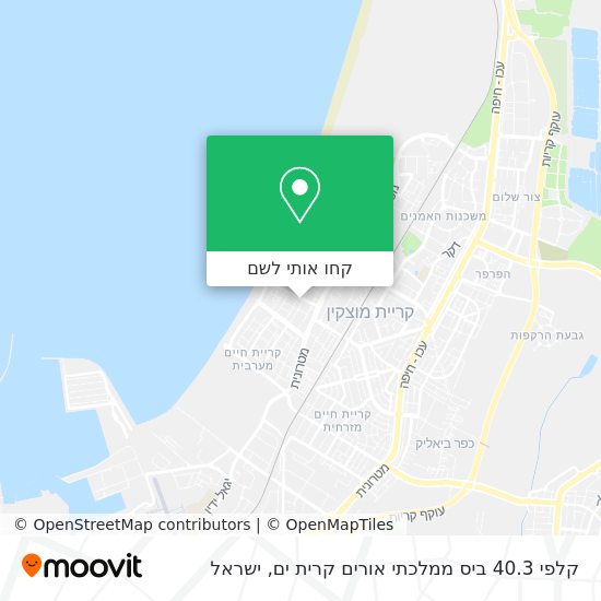 מפת קלפי 40.3 ביס ממלכתי אורים קרית ים