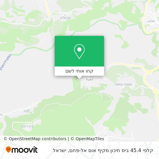 מפת קלפי 45.4 ביס תיכון מקיף אום אל-פחם