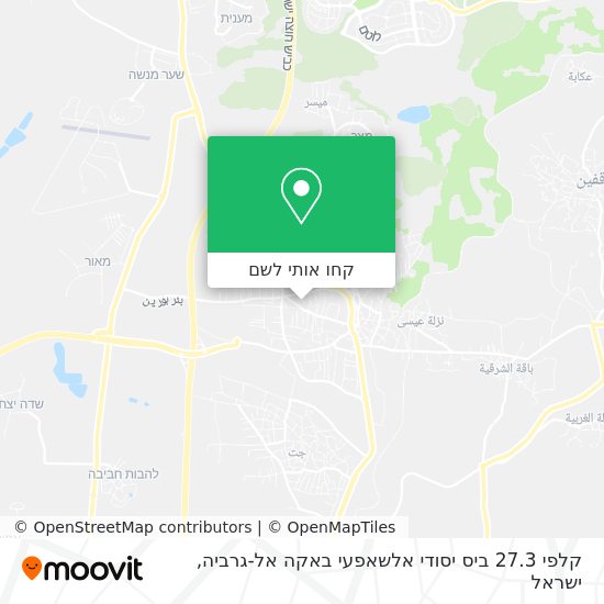 מפת קלפי 27.3 ביס יסודי אלשאפעי באקה אל-גרביה