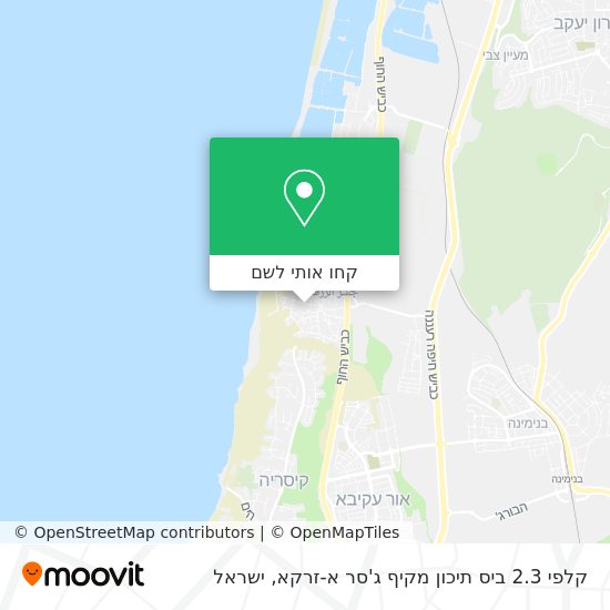 מפת קלפי 2.3 ביס תיכון מקיף ג'סר א-זרקא