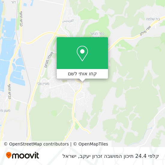 מפת קלפי 24.4 תיכון המושבה זכרון יעקב