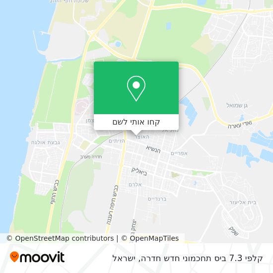 מפת קלפי 7.3 ביס תחכמוני חדש חדרה