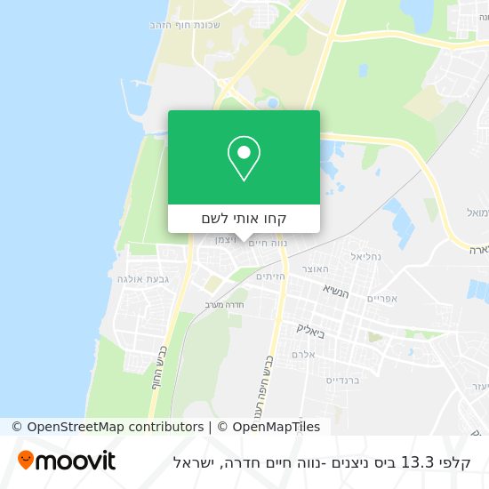 מפת קלפי 13.3 ביס ניצנים -נווה חיים חדרה