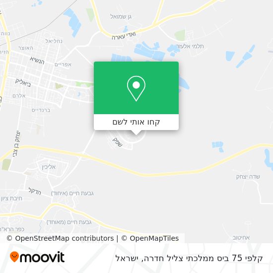 מפת קלפי 75 ביס ממלכתי צליל חדרה