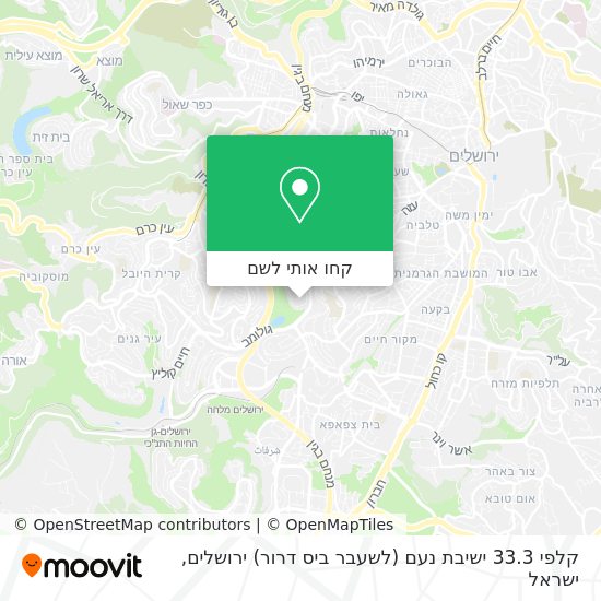 מפת קלפי 33.3 ישיבת נעם (לשעבר ביס דרור) ירושלים