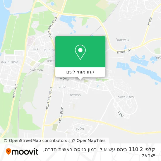 מפת קלפי 110.2 ביהס עש אילן רמון כניסה ראשית חדרה