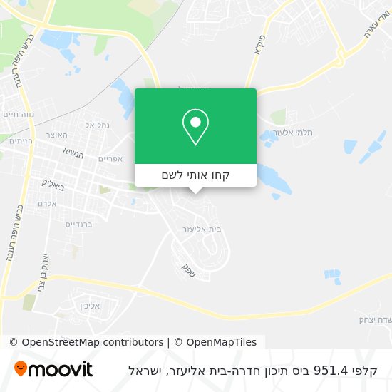 מפת קלפי 951.4 ביס תיכון חדרה-בית אליעזר