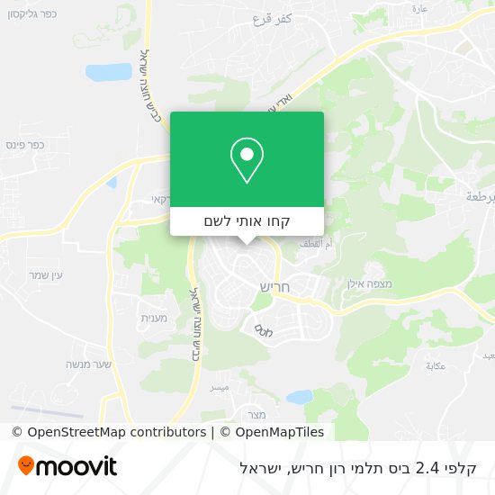 מפת קלפי 2.4 ביס תלמי רון חריש