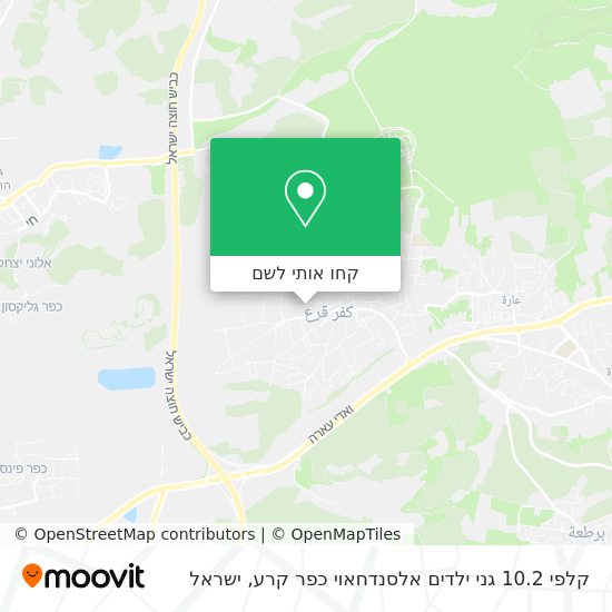 מפת קלפי 10.2 גני ילדים אלסנדחאוי כפר קרע