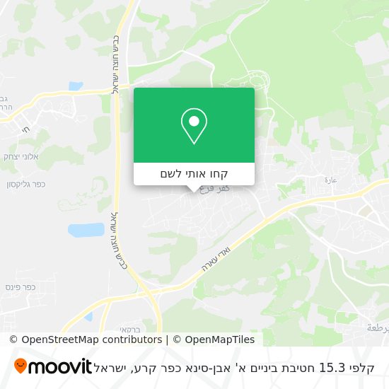 מפת קלפי 15.3 חטיבת ביניים א' אבן-סינא כפר קרע