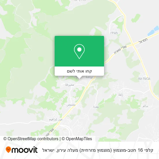 מפת קלפי 16 חטב-מוצמוץ (מוצמוץ מזרחית) מעלה עירון