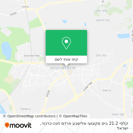 מפת קלפי 21.2 ביס מקצועי אלישבע פרדס חנה-כרכור