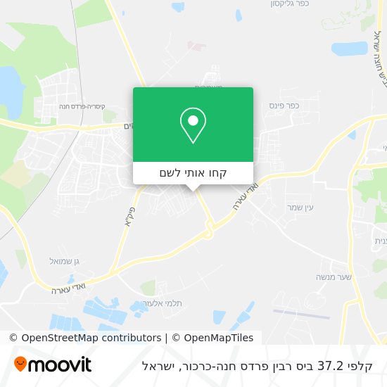 מפת קלפי 37.2 ביס רבין פרדס חנה-כרכור