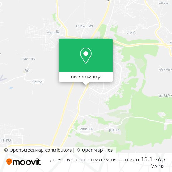 מפת קלפי 13.1 חטיבת ביניים אלנגאח - מבנה ישן טייבה