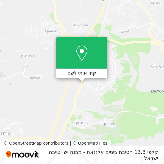 מפת קלפי 13.3 חטיבת ביניים אלנגאח - מבנה ישן טייבה