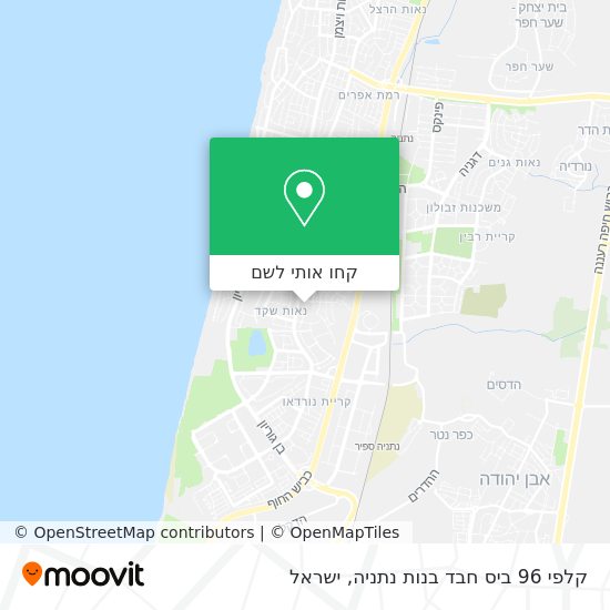 מפת קלפי 96 ביס חבד בנות נתניה