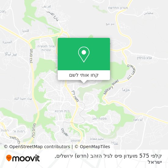 מפת קלפי 575 מועדון פיס לגיל הזהב (חדש) ירושלים