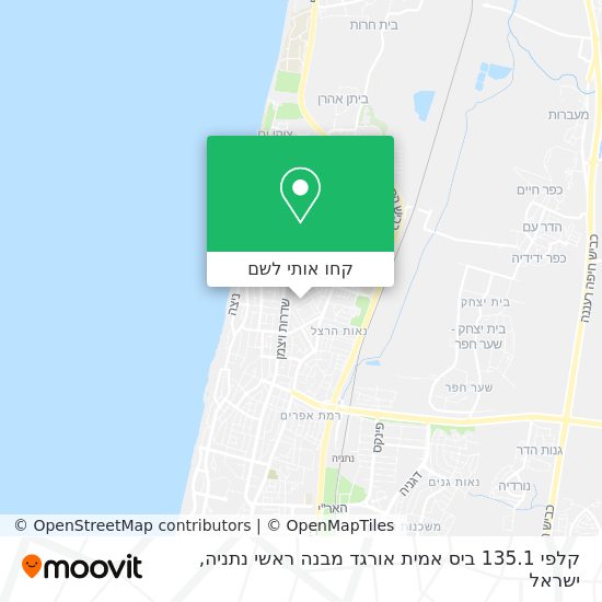 מפת קלפי 135.1 ביס אמית אורגד מבנה ראשי נתניה