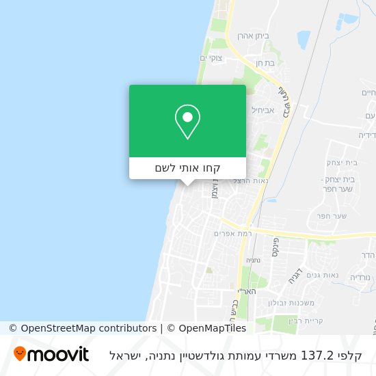 מפת קלפי 137.2 משרדי עמותת גולדשטיין נתניה