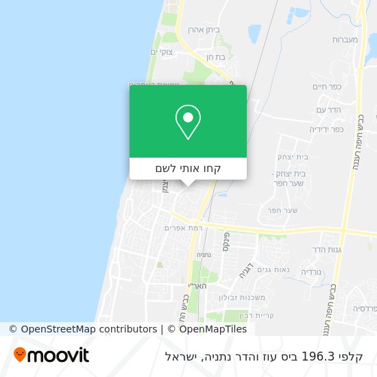 מפת קלפי 196.3 ביס עוז והדר נתניה