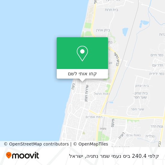 מפת קלפי 240.4 ביס נעמי שמר נתניה