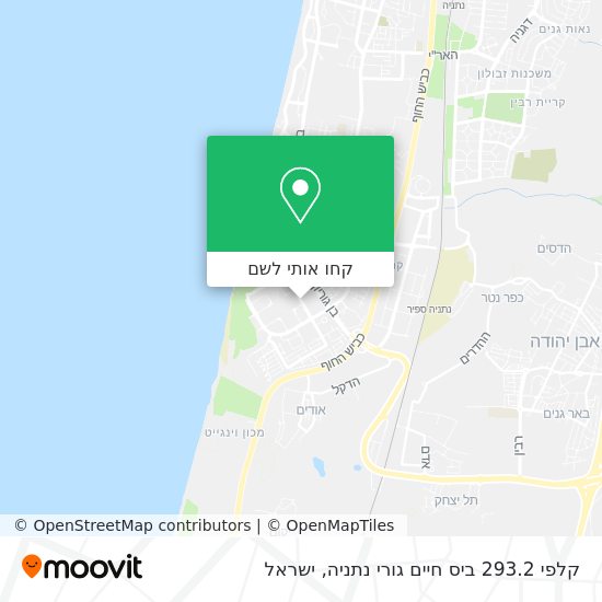 מפת קלפי 293.2 ביס חיים גורי נתניה