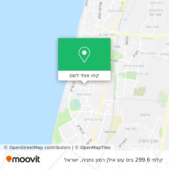 מפת קלפי 299.6 ביס עש אילן רמון נתניה