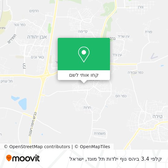 מפת קלפי 3.4 ביהס נוף ילדות תל מונד