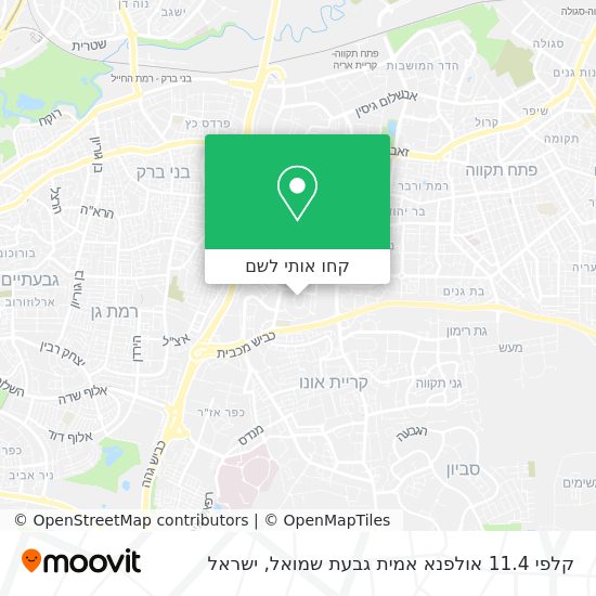 מפת קלפי 11.4 אולפנא אמית גבעת שמואל