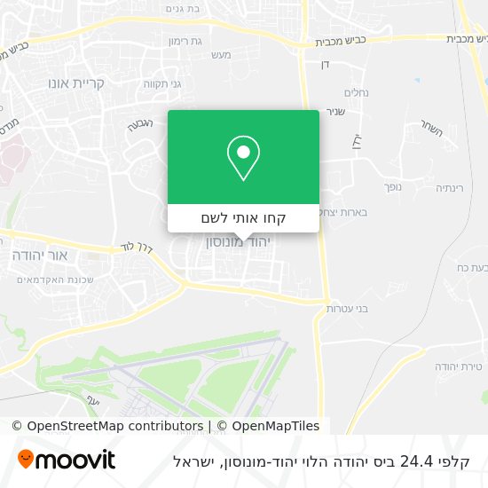 מפת קלפי 24.4 ביס יהודה הלוי יהוד-מונוסון