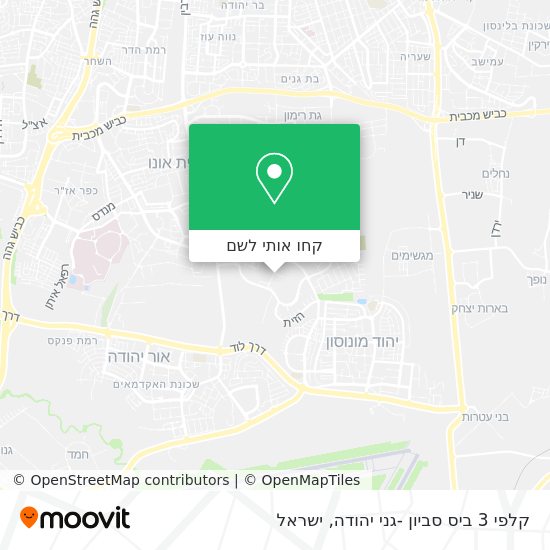 מפת קלפי 3 ביס סביון -גני יהודה