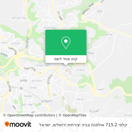 מפת קלפי 715.2 אולפנת צביה יצירתית ירושלים