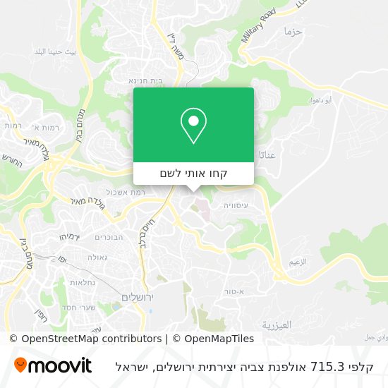 מפת קלפי 715.3 אולפנת צביה יצירתית ירושלים