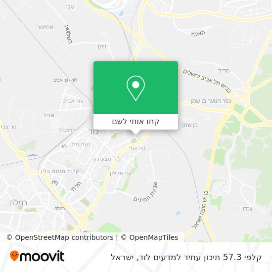 מפת קלפי 57.3 תיכון עתיד למדעים לוד