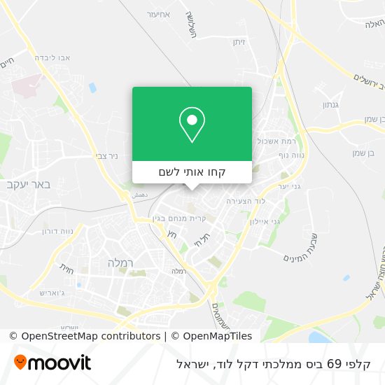 מפת קלפי 69 ביס ממלכתי דקל לוד